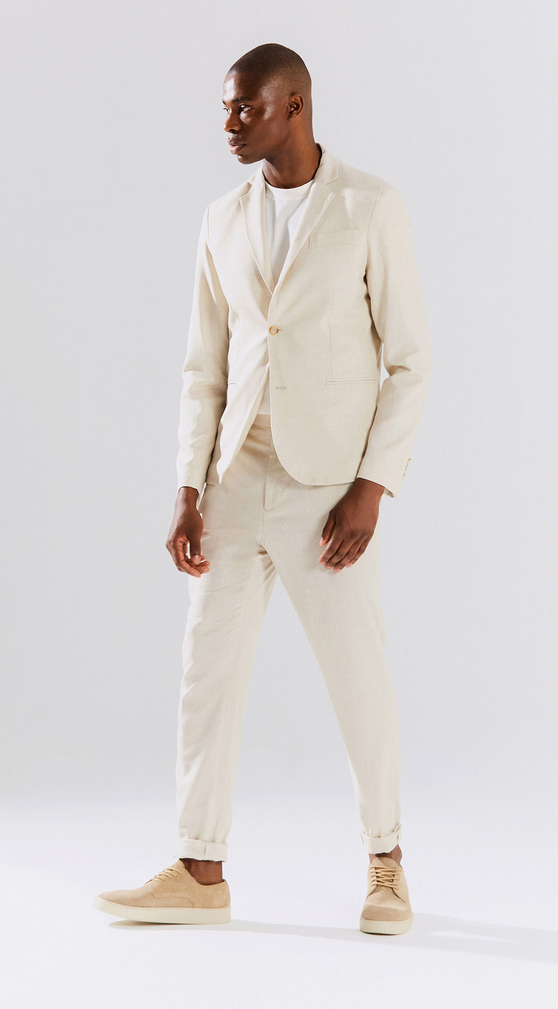 Blazer Tradicional Confort Bege