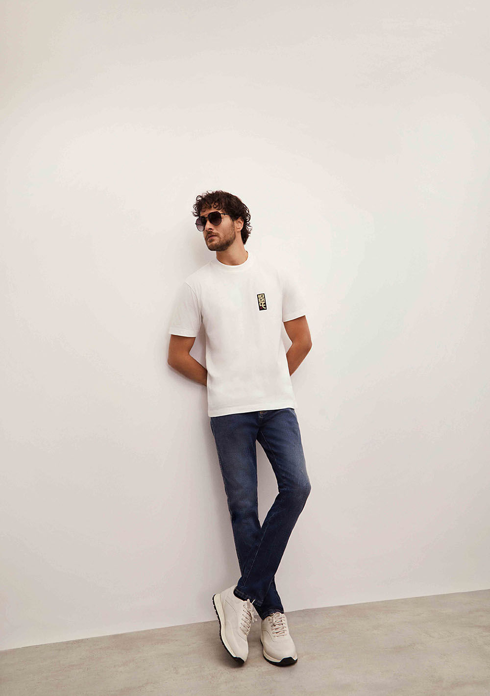 Calça Skinny Baixa Azul