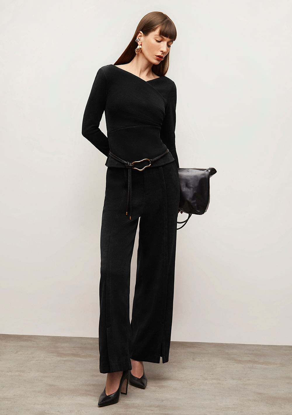 Calça Iódice Wide Alta Preto