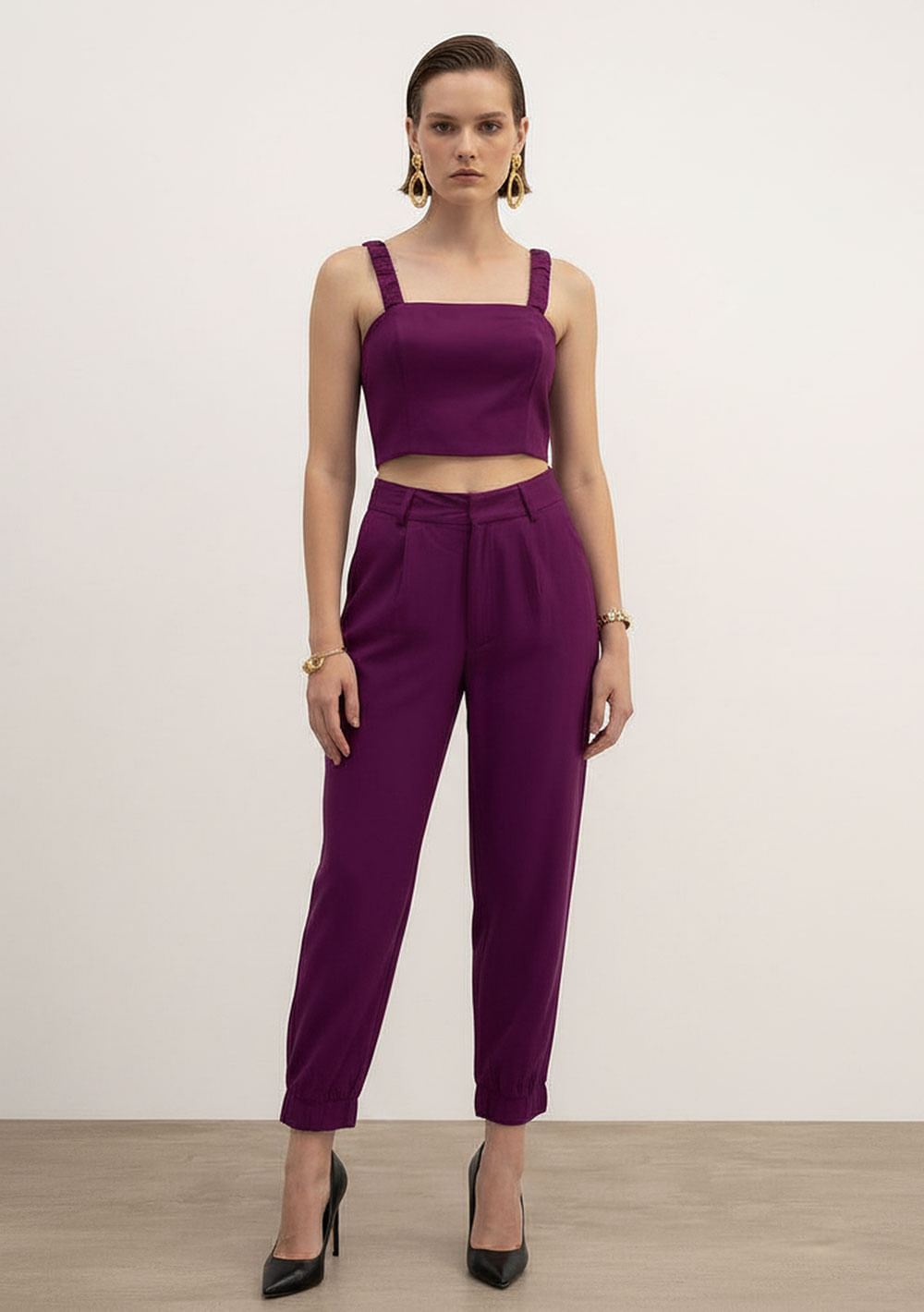 Calça Jogging Média Roxo