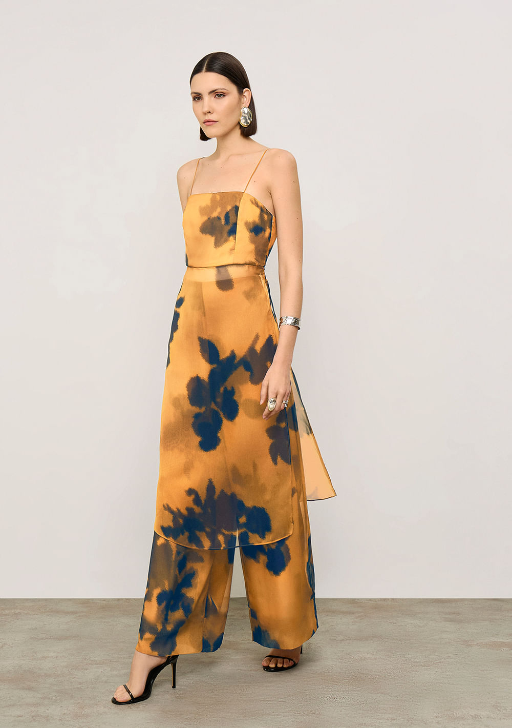 Calça Iódice Wide Alta Amarelo