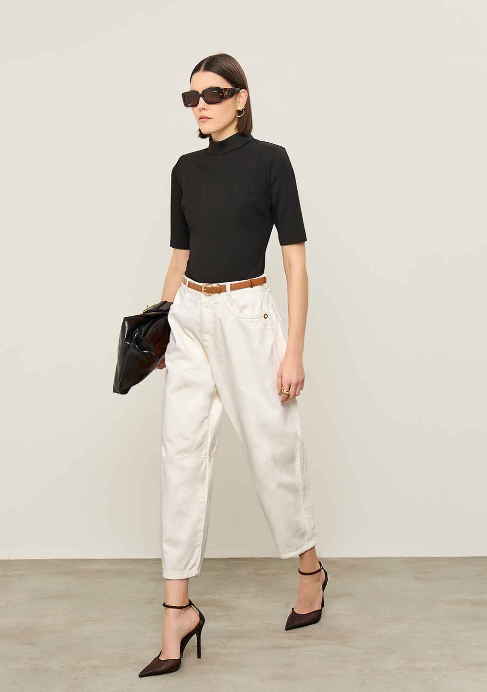 Calça Iódice Mom Alta Off White