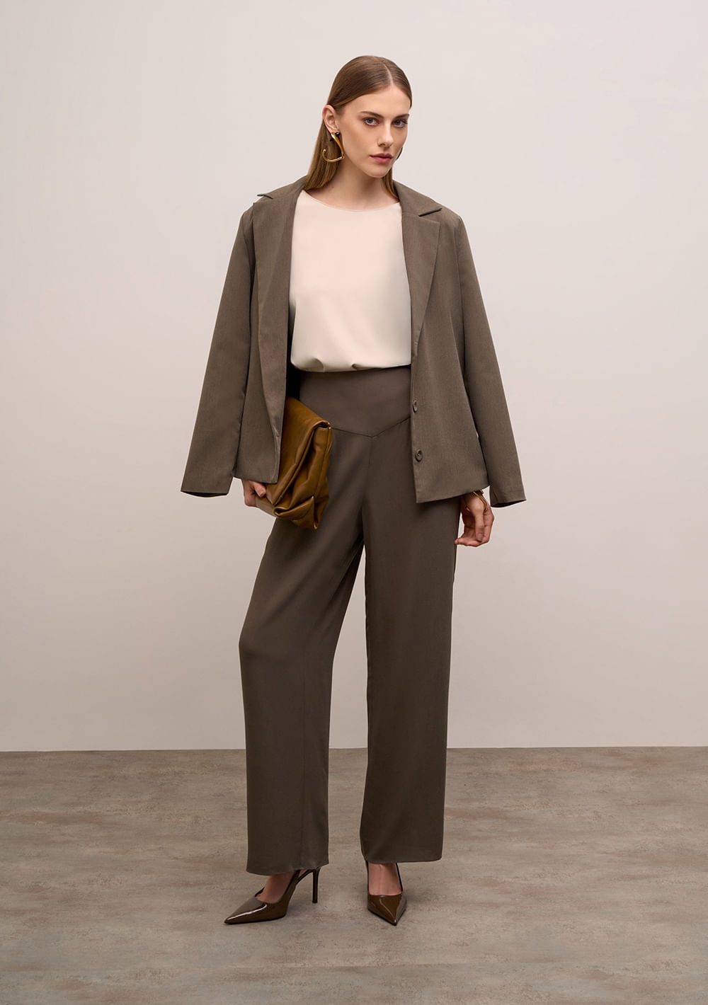 Calça Iódice Wide Alta Verde
