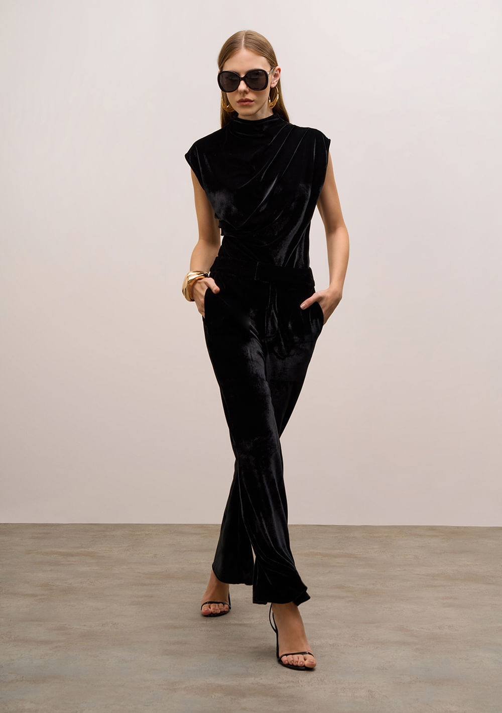 Calça Iódice Flare Alta Preto