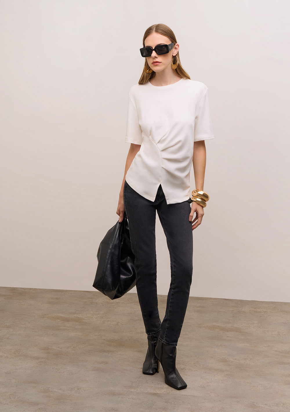 Calça Iódice Skinny Alta Preto
