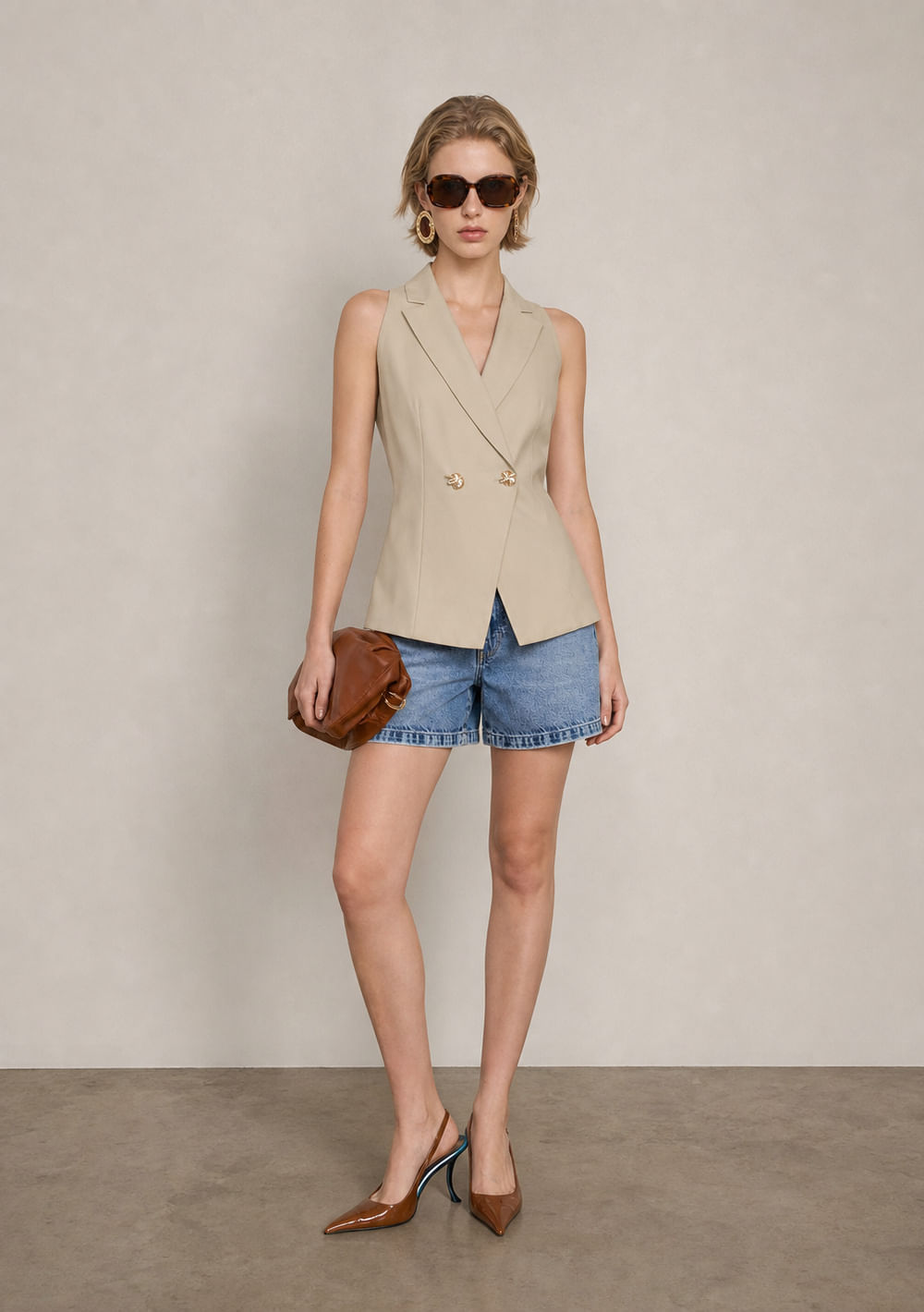 Colete Ajustado Intaglio Off White